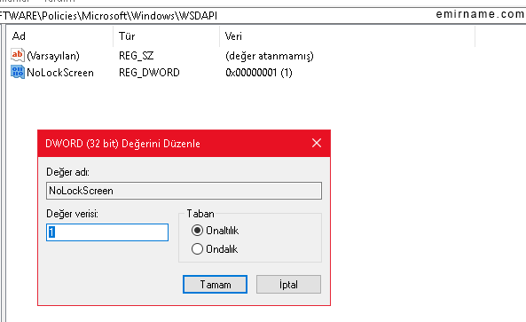 windows kilit ekranı