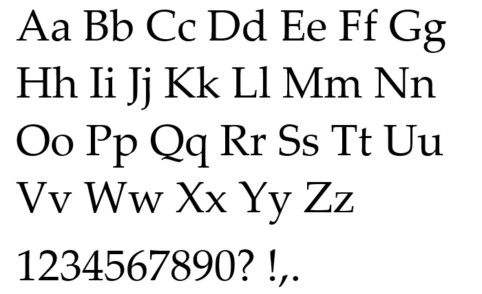 Palatino Font